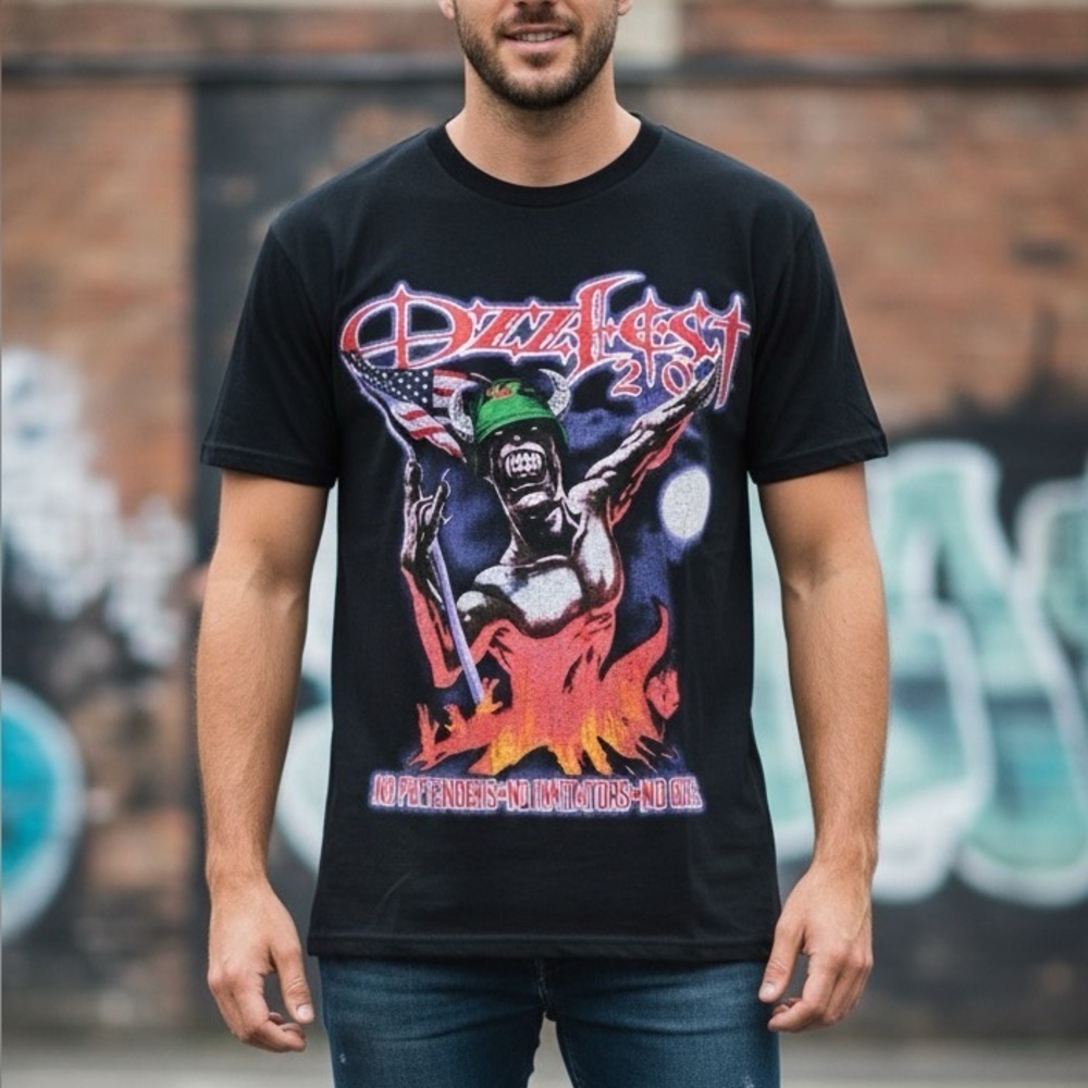Ozzfest 2013 Vintage Black  T-Shirt